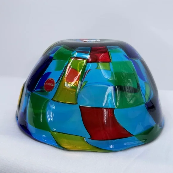 Mid-Century, Signed, Pezzato Murano Glass Bowl - Picture 6 of 11